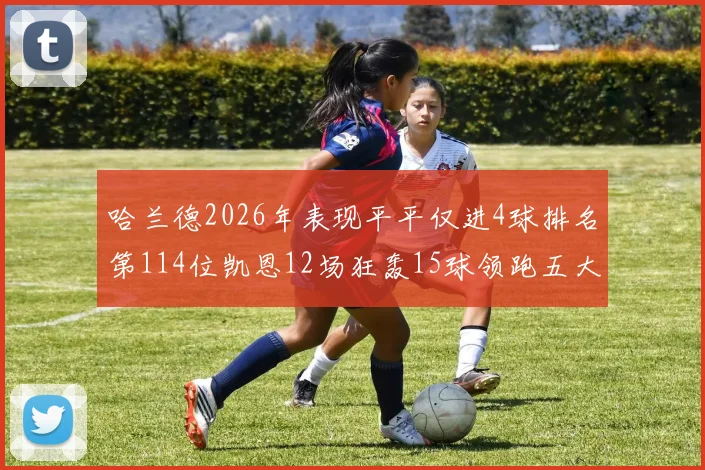 哈兰德2026年表现平平仅进4球排名第114位凯恩12场狂轰15球领跑五大联赛